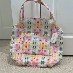 Laura Ashley Pink Floral Tote Bag